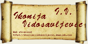 Ikonija Vidosavljević vizit kartica